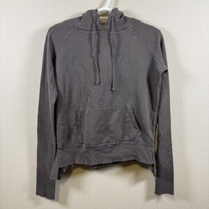 Frank & Eileen Tee Lab Distressed Gray Hoodie Grunge Quiet Luxury Women's Small